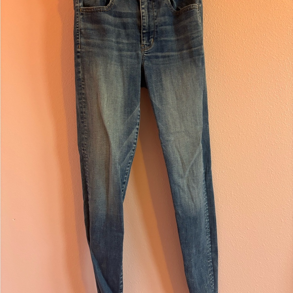 American Eagle Outfitters Blue Skinny Jeans - Super Stretch